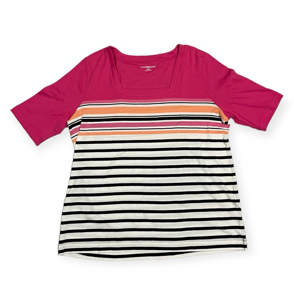 Croft & Borrow Women’s Striped Shirt - Sz XXL